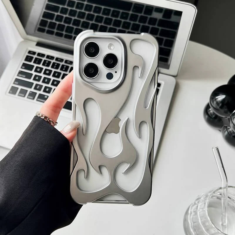 3D Flame Pattern Phone Case