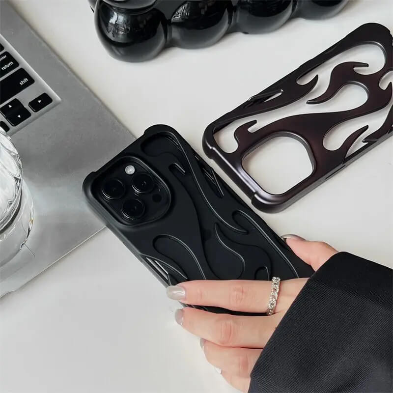 3D Flame Pattern Phone Case