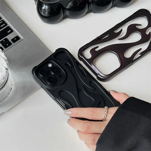 3D Flame Pattern Phone Case