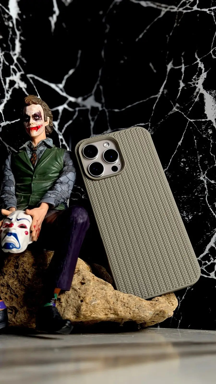 Knitted Fabric Look Case