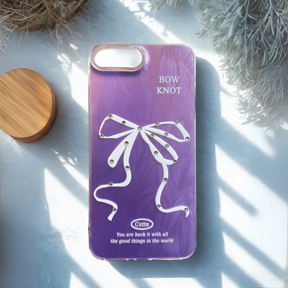 White Bow Knot Case