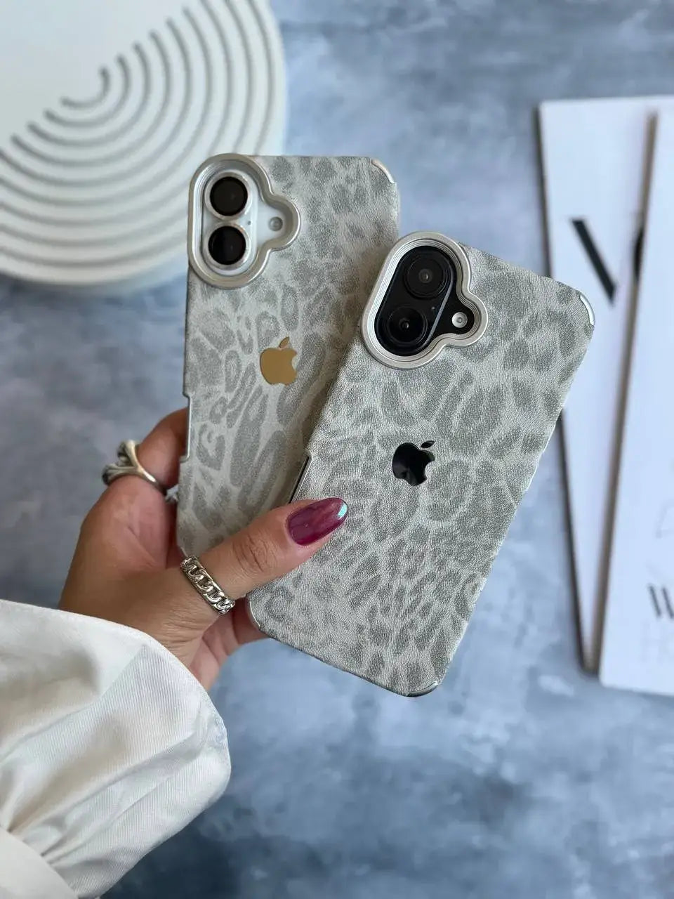 New Leopard Luxe Case With Apple Logo