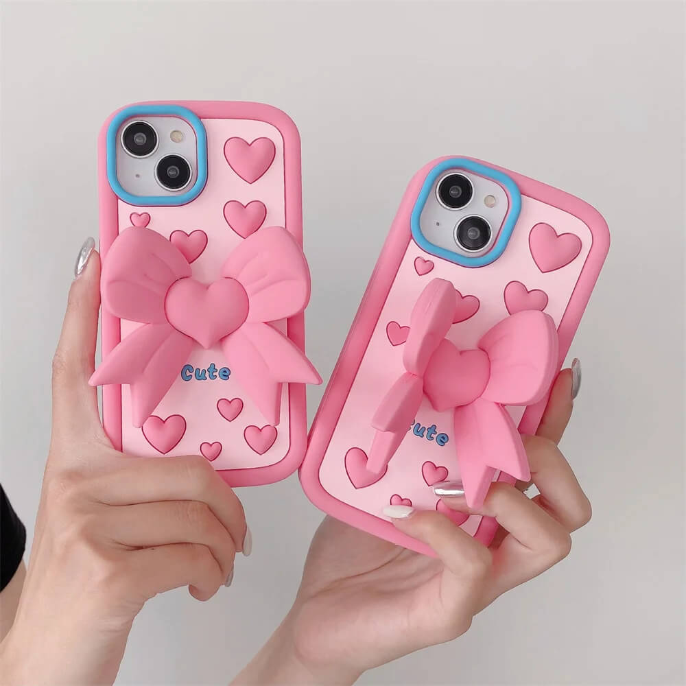 Heart Silicone Case with Stand