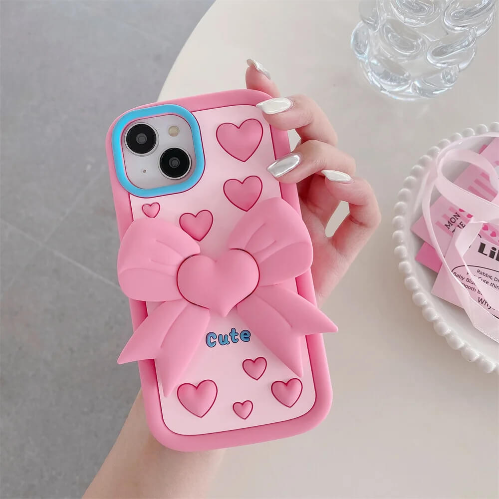 Heart Silicone Case with Stand